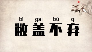 敝盖不弃