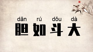 胆如斗大