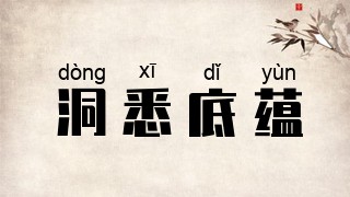 洞悉底蕴