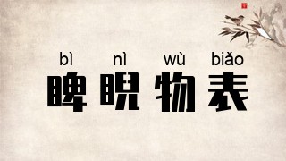 睥睨物表