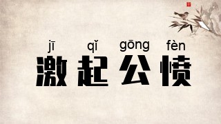 激起公愤