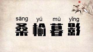 桑榆暮影