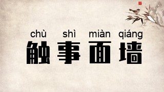 触事面墙