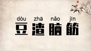 豆渣脑筋