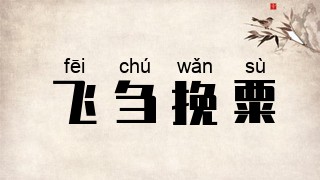 飞刍挽粟