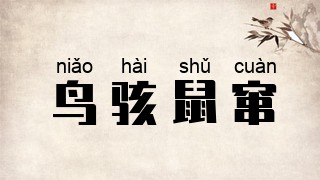 鸟骇鼠窜