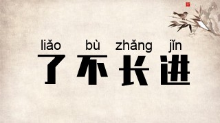 了不长进