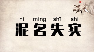 泥名失实