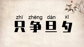 只争旦夕