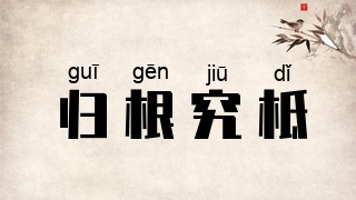 归根究柢