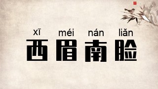 西眉南脸