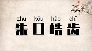 朱口皓齿