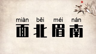 面北眉南