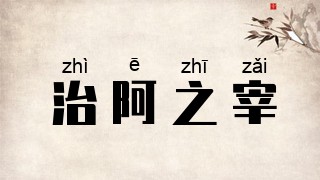 治阿之宰