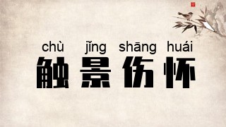 触景伤怀