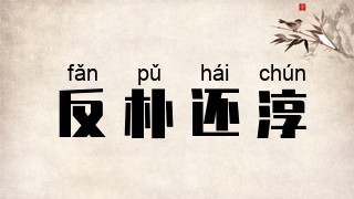 反朴还淳