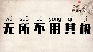 无所不用其极