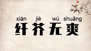 纤芥无爽