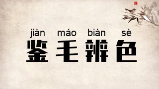 鉴毛辨色