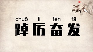 踔厉奋发