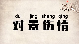 对景伤情