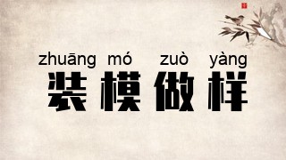 装模做样