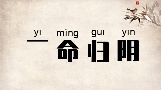 一命归阴