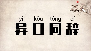 异口同辞