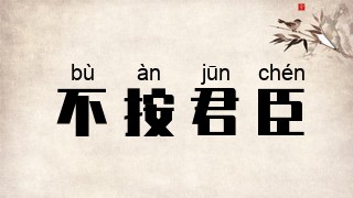 不按君臣