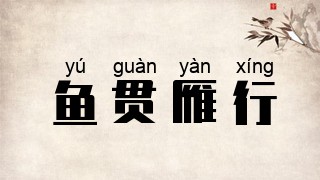 鱼贯雁行