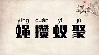 蝇攒蚁聚