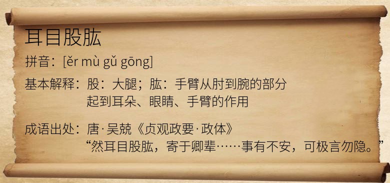 耳目股肱